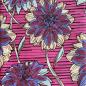 Preview: PURPLE DAHLIAS Afrikanischer Wax Print Stoff